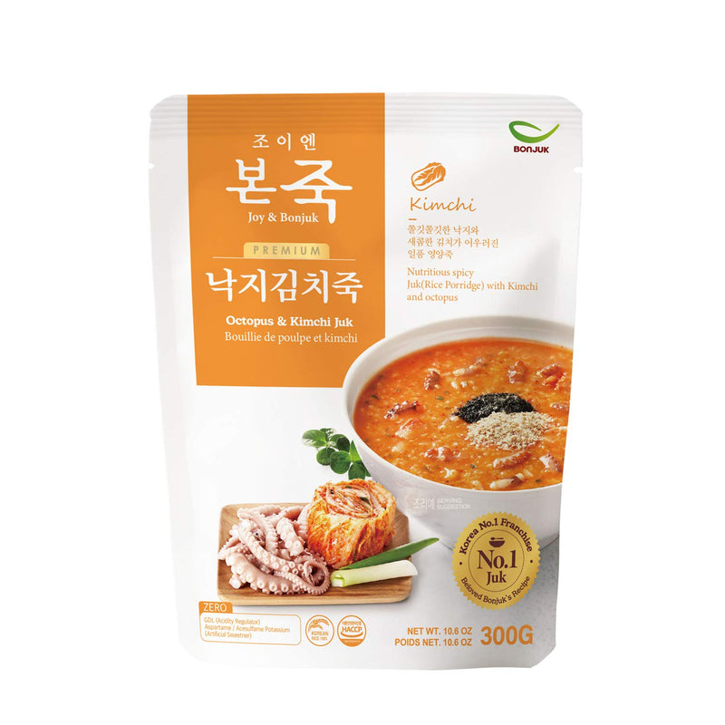 BONJUK Octopus & Kimchi (Juk) Porridge - 10.6oz(300g)