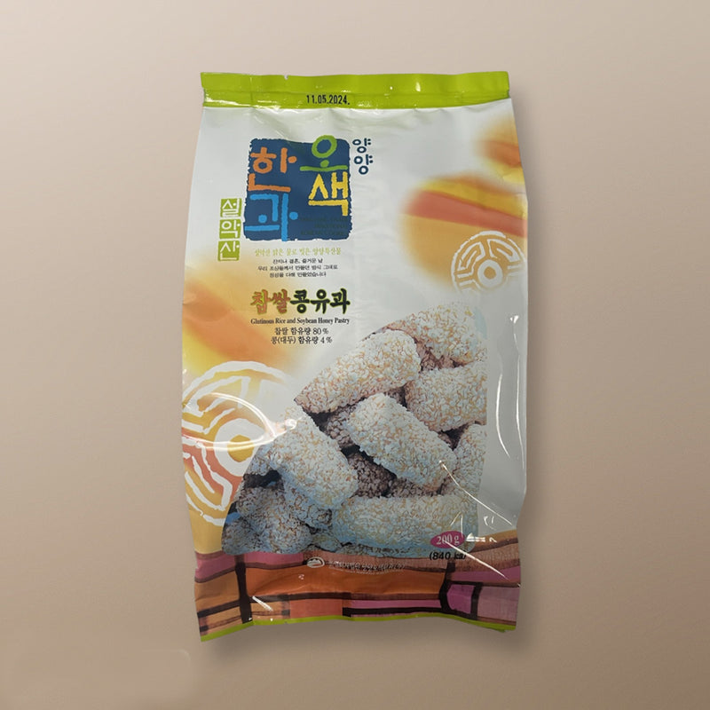 Yangyang Osaek Hangwa Bean Yugwa (양양오색 찹쌀 콩 한과) - 200g