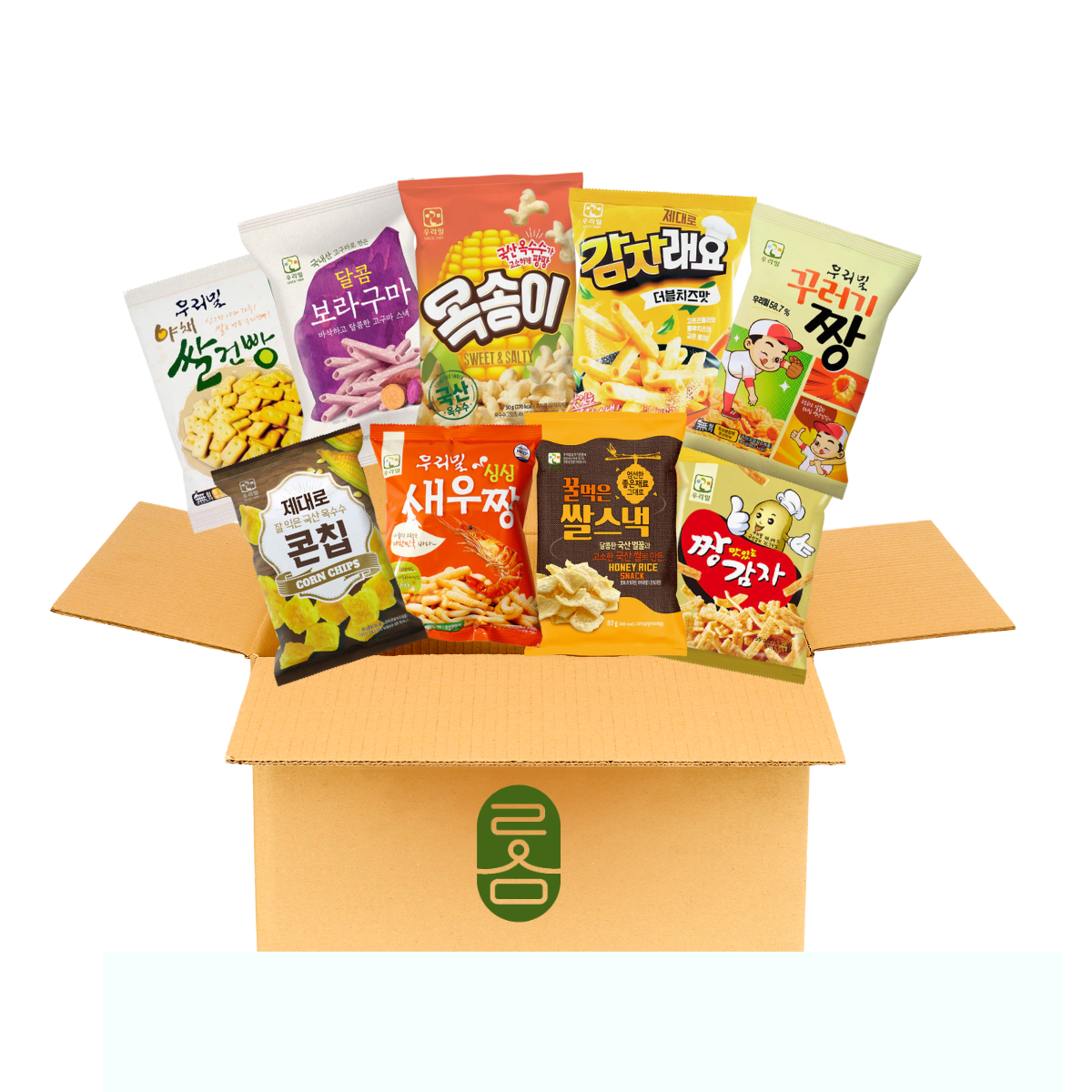 Safe snacks for our children, 9 varieties 우리밀 안심과자 9종