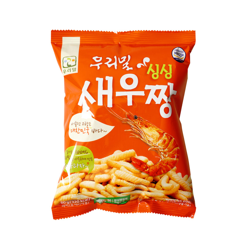 Woorimil Shrimp Jjang Snack (싱싱새우짱) - 2.1 oz