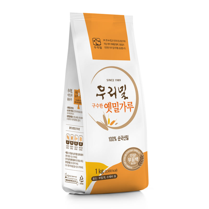 Woorimil Korean Whole Wheat Flour(옛밀,통밀 가루) 1Kg