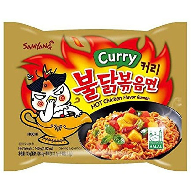 Samyang Buldak Jjajang Korean Spicy Hot Chicken Stir-Fried Noodles 4.94oz (Pack of 5)