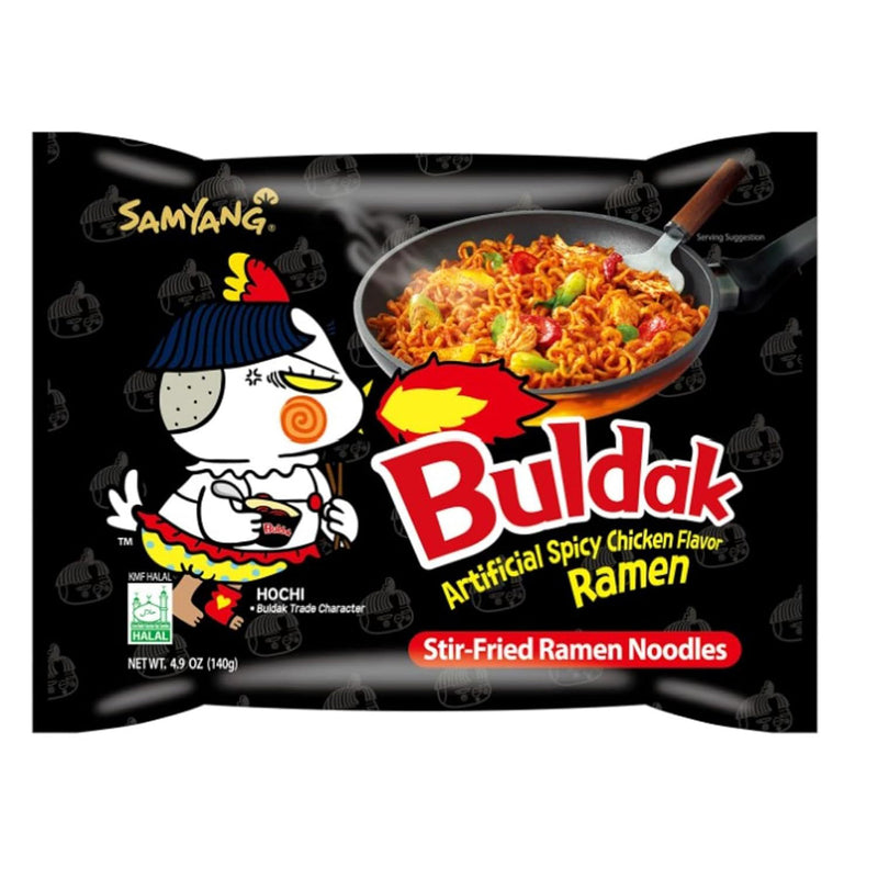 SAMYANG Buldak Chicken Flavor Ramen Noodles Multi Original, 삼양 불닭볶음면 멀티 오리지날 (153g) (Pack of 5)