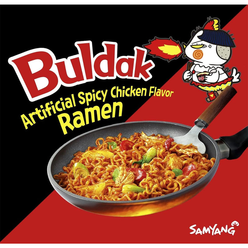 SAMYANG Buldak Chicken Flavor Ramen Noodles Multi Original, 삼양 불닭볶음면 멀티 오리지날 (153g) (Pack of 5)