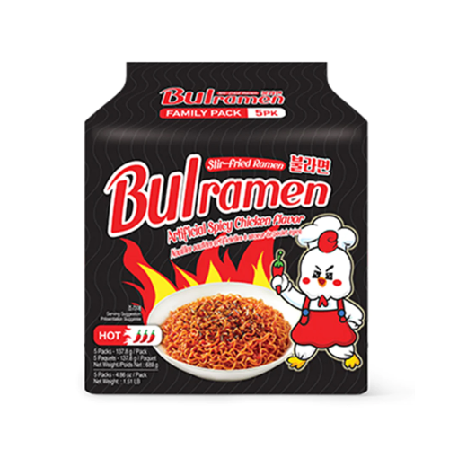 Bulramen Spicy chicken Pouch (Original), 120gX5 Pack