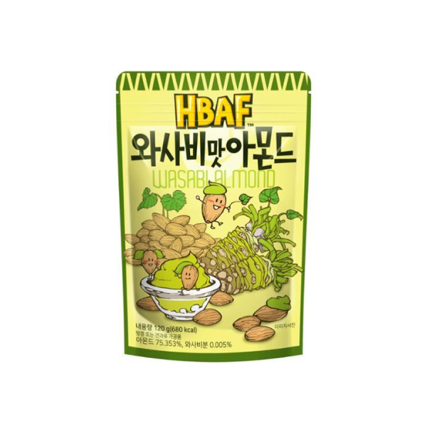 Korean Seasoned Wasabi Almonds (120g)