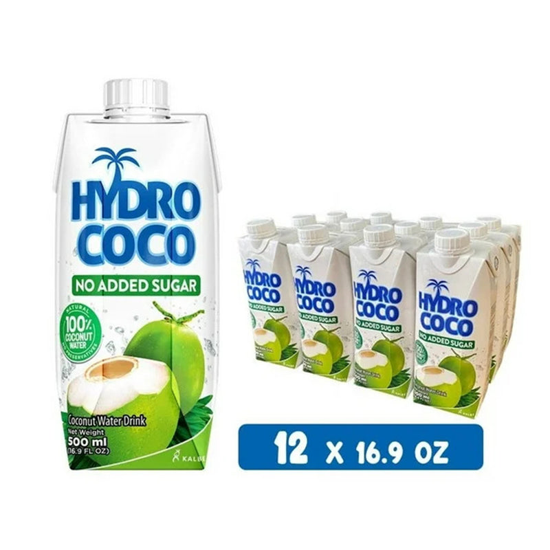 Hydro Coco Coconut water, No Added Sugar (Pack Of 12)