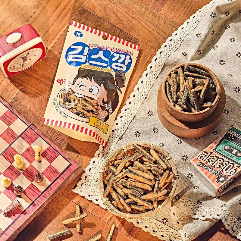 MANJUN Kimskkang Seaweed (Nori) Snack Combo Edition (김스깡 오리지널 & 매운불맛 콤보) 3.88oz (110g)