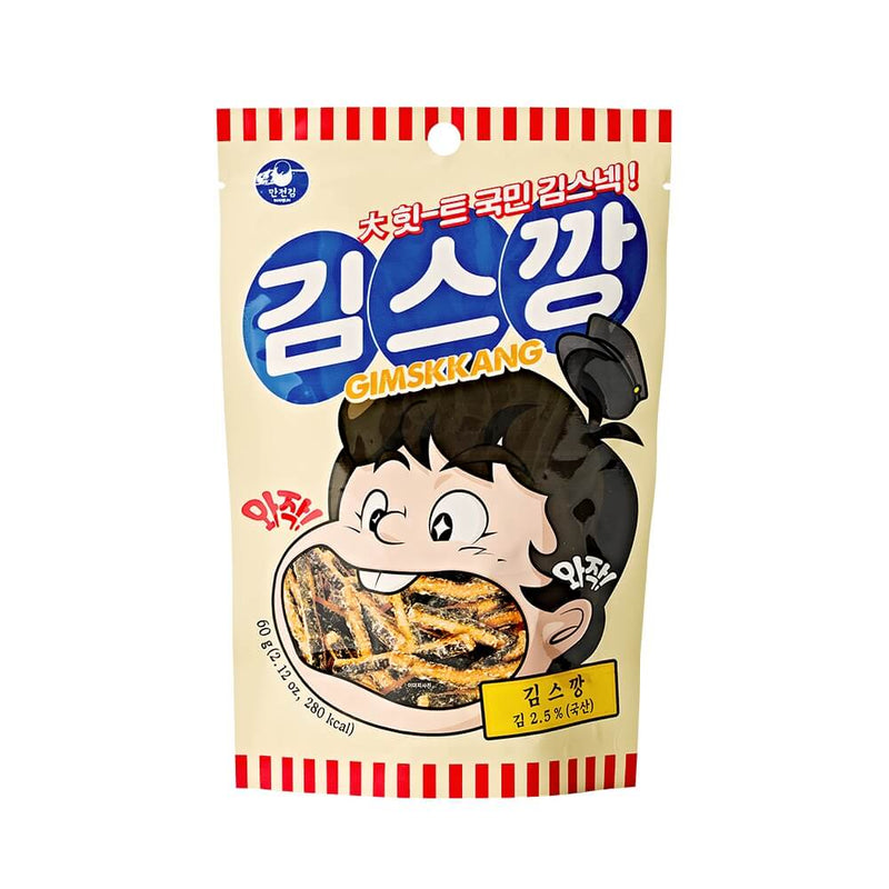 MANJUN Kimskang Seaweed (Nori) Snack Original Favor (김스깡 오리지널맛) 2.12oz (60g)