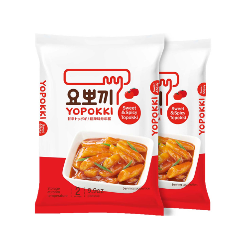 Yopokki Instant Tteokbokki Sweet & Mile Spicy - 2Packs