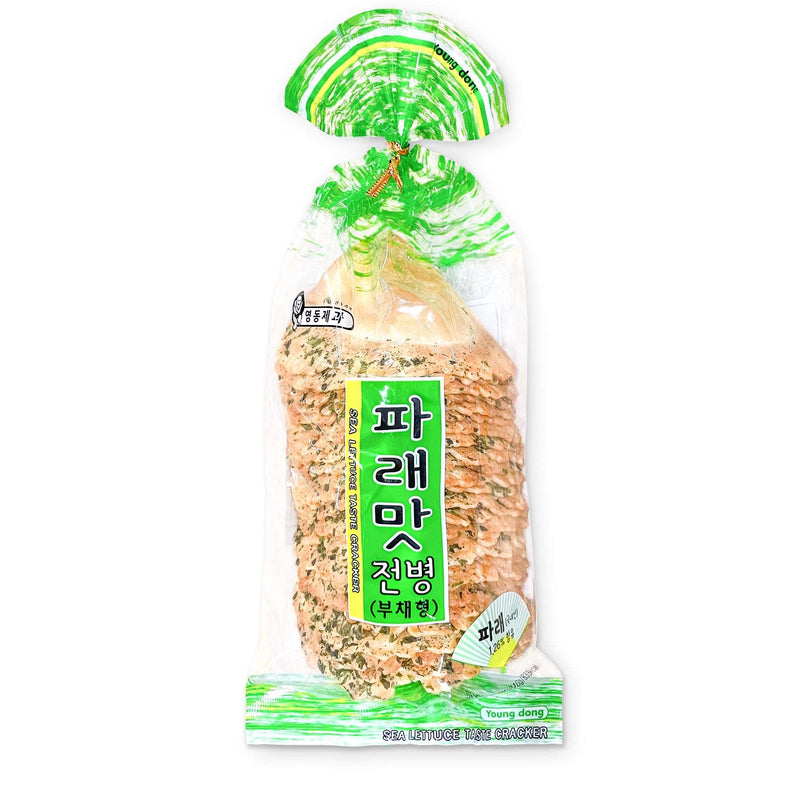 Green Laver Traditional Cracker (파래맛 전병) 210g