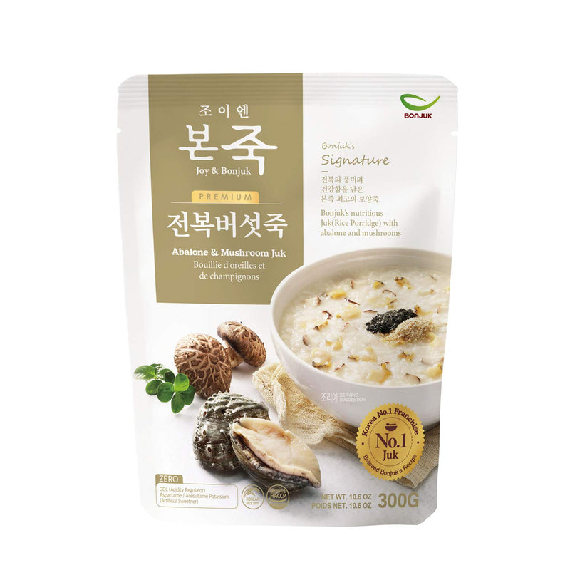 BONJUK Abalone & Mushroom (Juk) Rice Porridge - 10.6oz(300g)