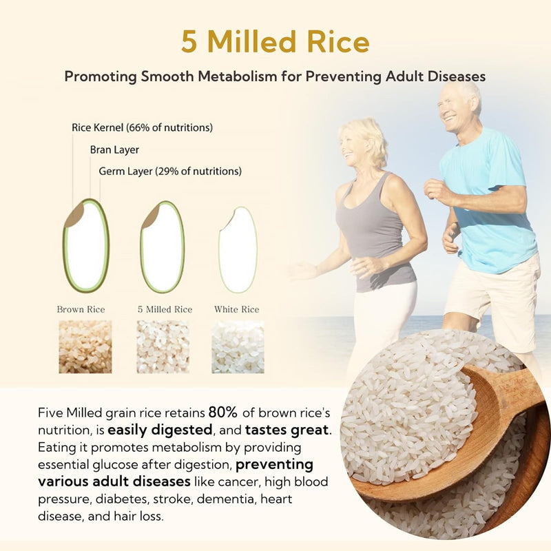 5 Milled Rice (5분도미) 4lb