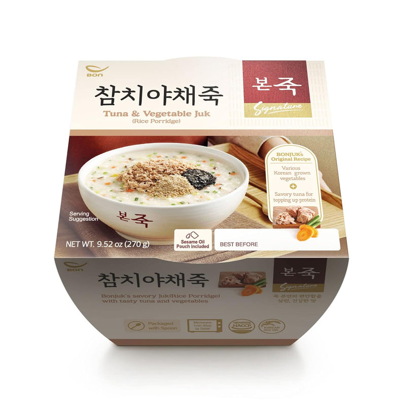 BONJUK Tuna & Vegetable Juk(Porridge) Bowl - 9.5oz(270g)