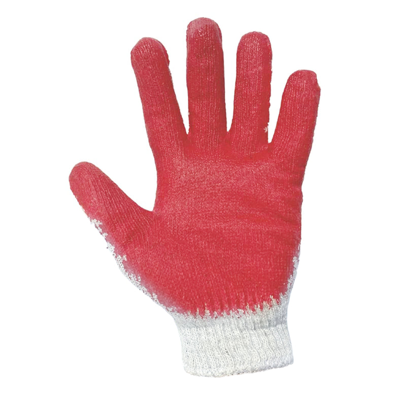 Knitted Cotton Glove with Latex Palm